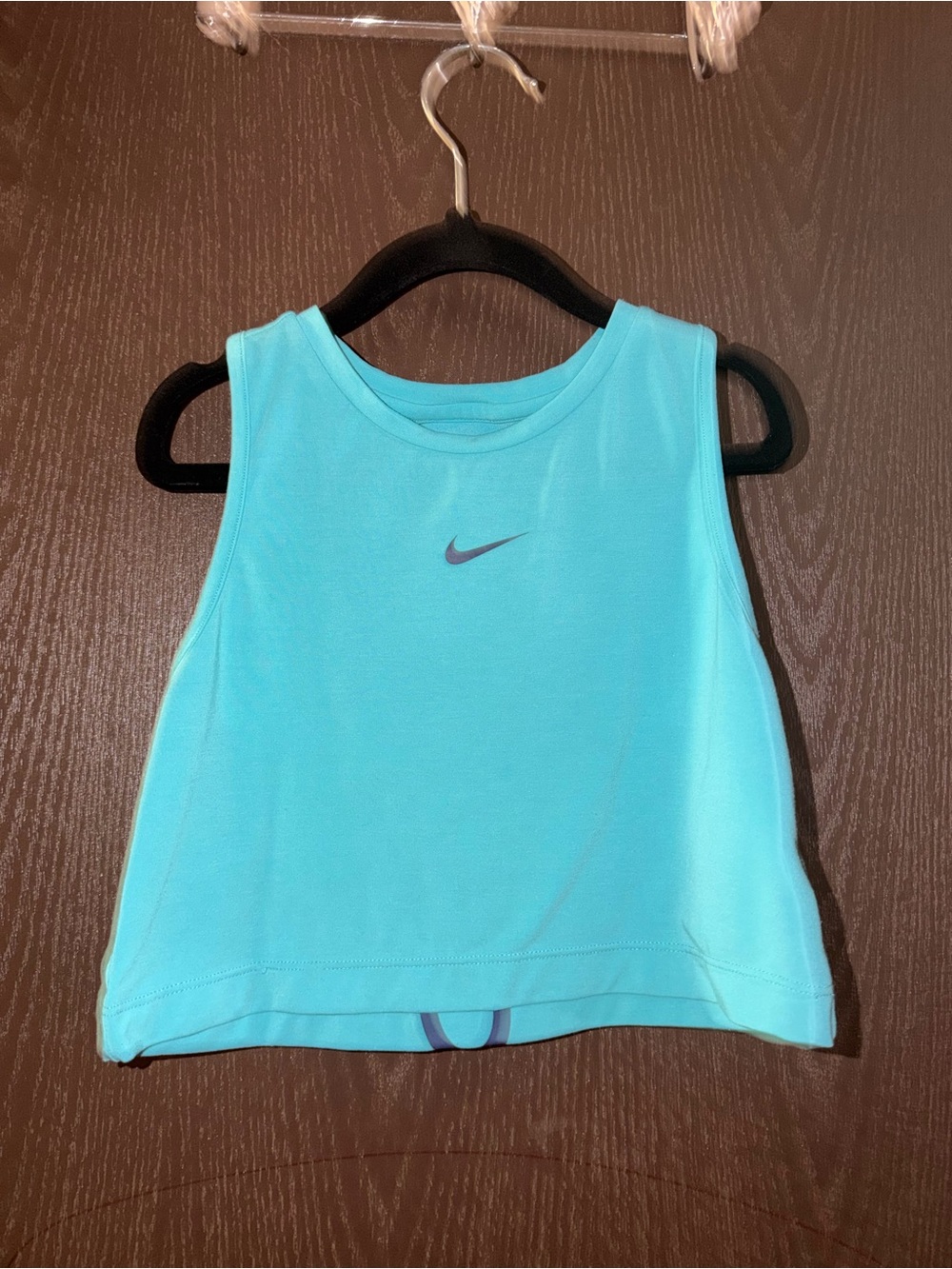 YXS nike pro Aqua Blue Tank Top